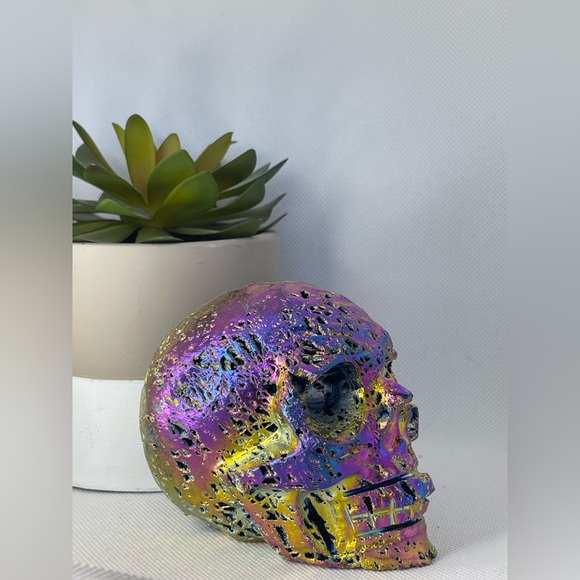 Aura Sphalerite Crystal Skull Huge!